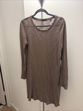ATM Taupe Long Sleeve Dress